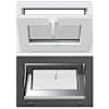 vidaXL Keldriakendus RISOR 60 x 40 cm PVC ja selge sile klaas