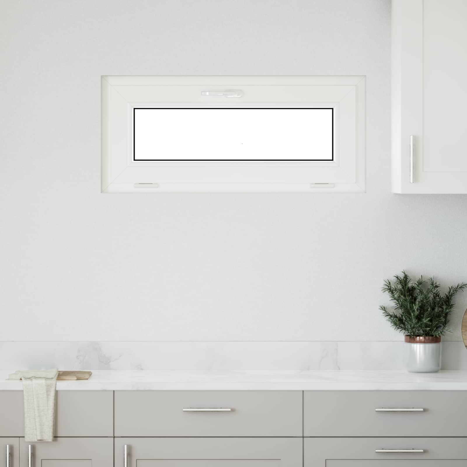 Okno za klet RISOR 90 x 40 cm PVC in steklo Antracit