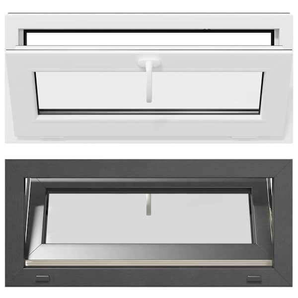vidaXL Keldriakendus RISOR 90 x 40 cm PVC ja klaas