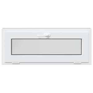 Okeno do suterénu RISOR 110 x 40 cm PVC a sklo Antracitová - obrázek 4