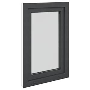 Okeno do suterénu RISOR 60 x 80 cm PVC a sklo Antracitová - obrázek 5