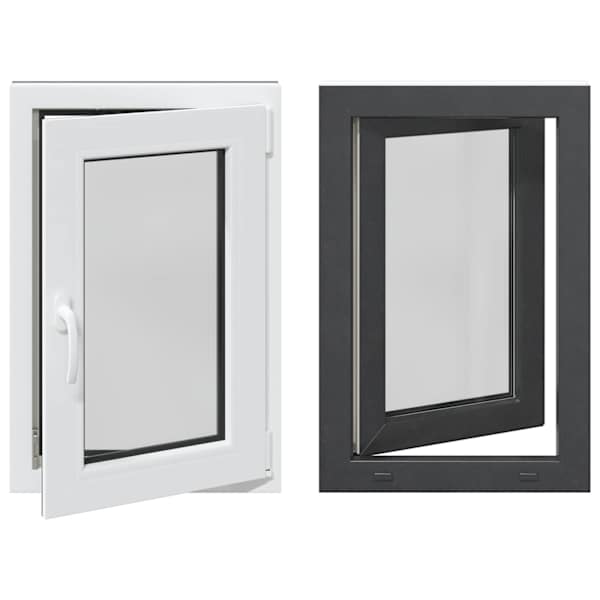 vidaXL Kald- ja p&ouml;&ouml;ratav keldriaken RISOR 60 x 80 cm PVC ja klaas