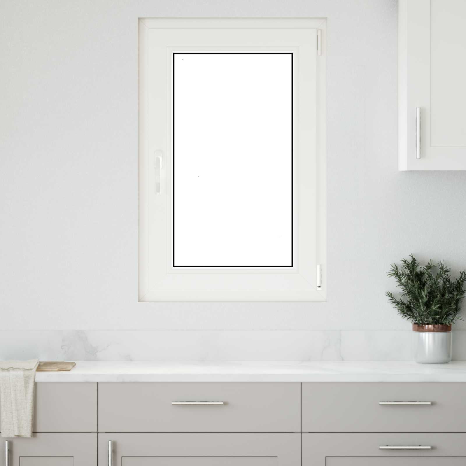 Okeno do suterénu RISOR 60 x 90 cm PVC a sklo Antracitová