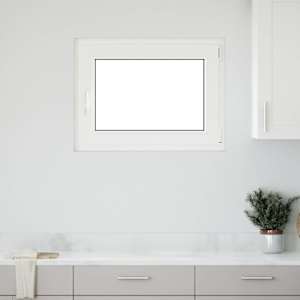 Okno za klet RISOR 80 x 50 cm PVC in steklo Antracit