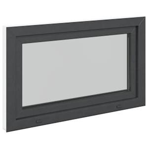 Okeno do suterénu RISOR 100 x 50 cm PVC a sklo Antracitová - obrázek 5