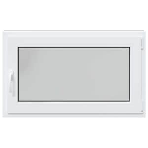 Okeno do suterénu RISOR 100 x 50 cm PVC a sklo Antracitová - obrázek 3