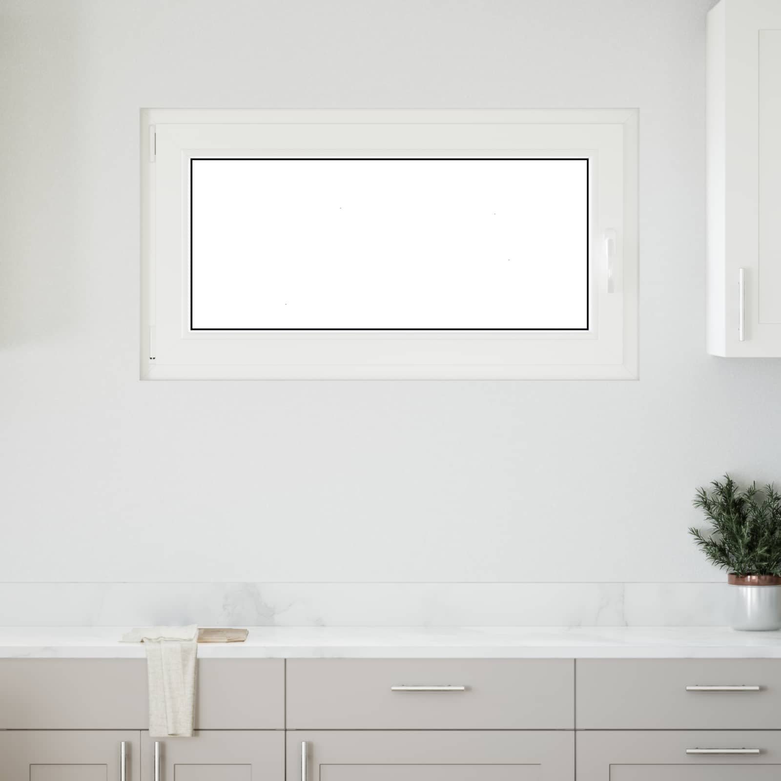 Прозорец за мазе RISOR 110 x 70 cm PVC и стъкло Антрацит – изображение 3