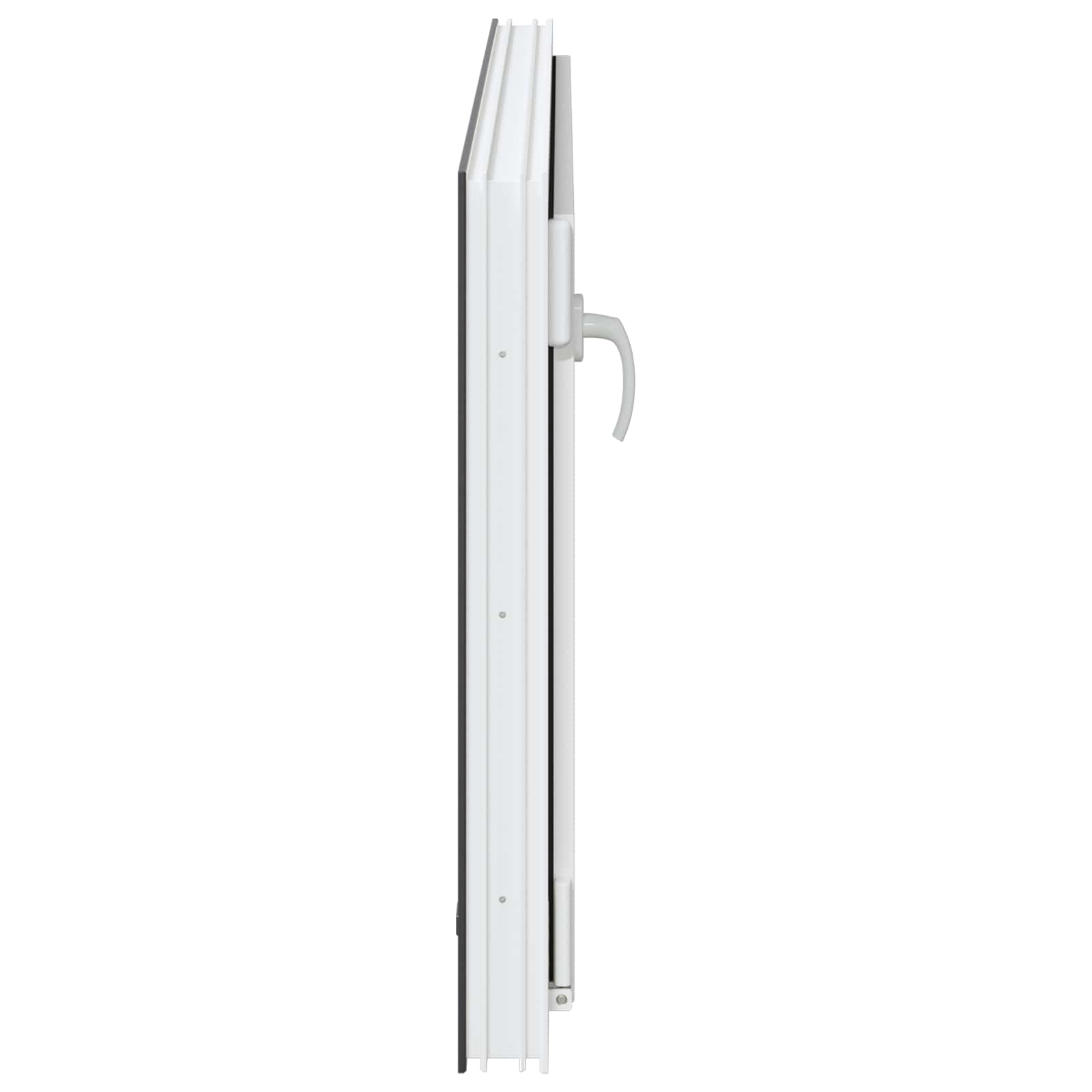 Okeno do suterénu RISOR 110 x 70 cm PVC a sklo Antracitová - obrázek 4