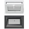 vidaXL Keldriakendus RISOR 60 x 40 cm PVC ja selge sile klaas