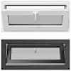 vidaXL Keldriakendus RISOR 90 x 40 cm PVC ja selge sile klaas