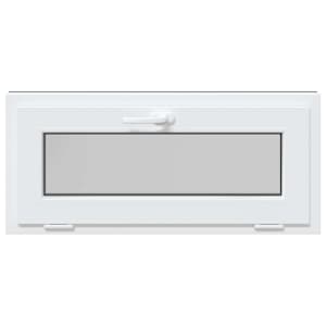 Okeno do suterénu RISOR 90 x 40 cm PVC a sklo Antracitová - obrázek 4