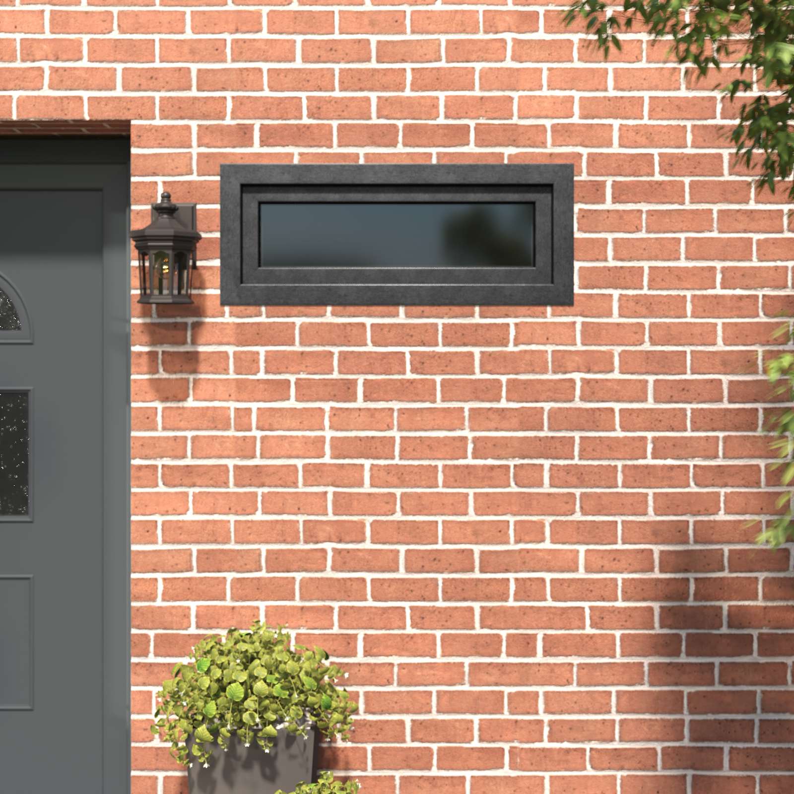 vidaXL Fereastră pentru subsol RISOR 100 x 40 cm PVC și Sticlă