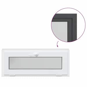 Okeno do suterénu RISOR 110 x 40 cm PVC a sklo Antracitová - obrázek 8