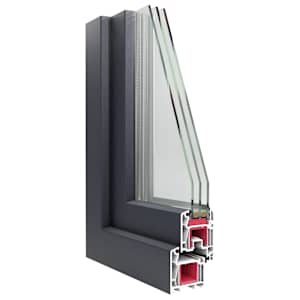 Okeno do suterénu RISOR 110 x 40 cm PVC a sklo Antracitová - obrázek 9