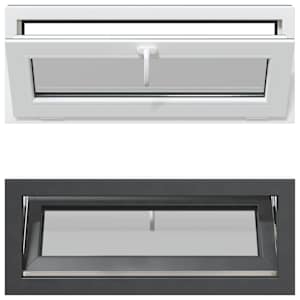vidaXL Keldriakendus RISOR 110 x 40 cm PVC ja klaas