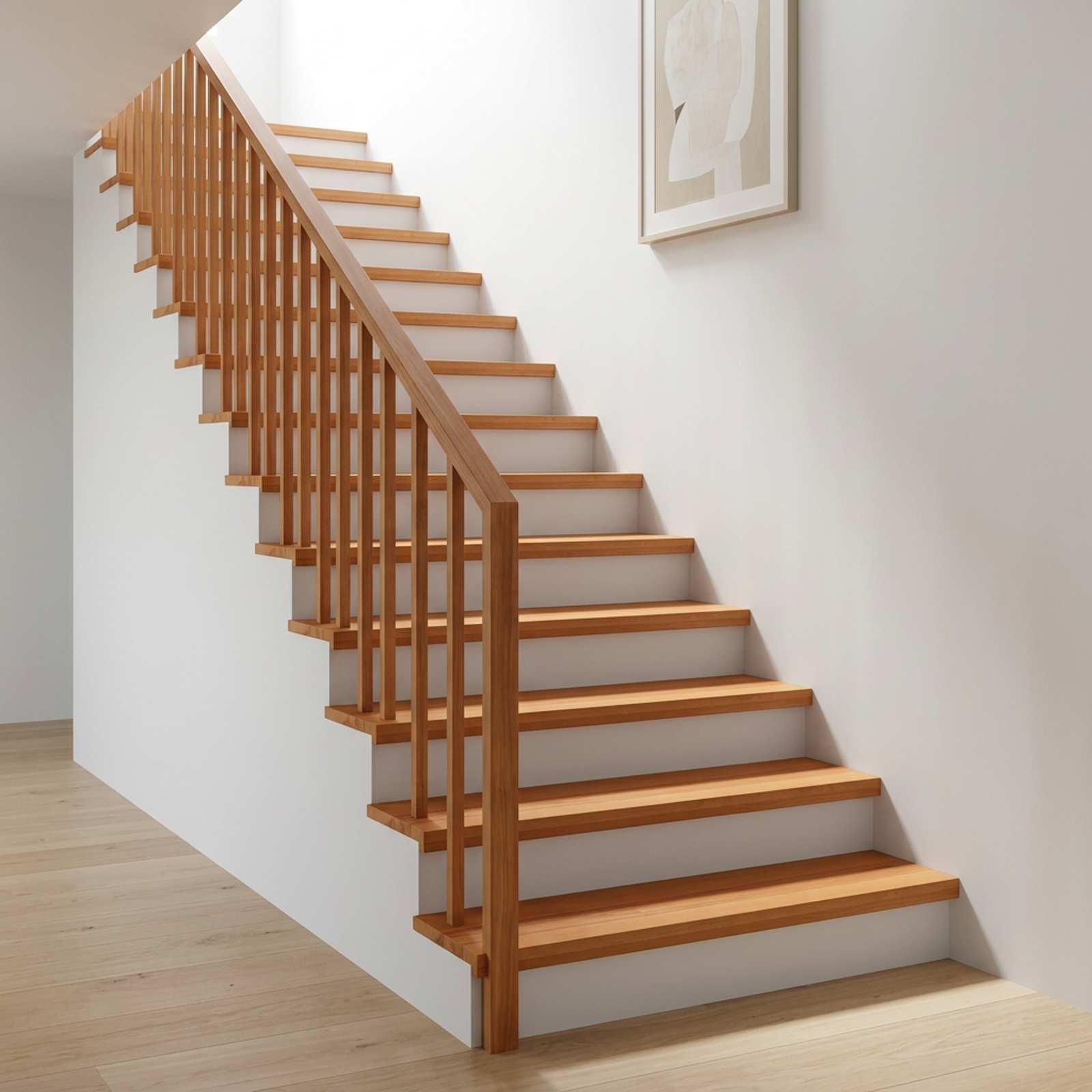 Trapmatten 20 st Licht Bruin 100 x 30 x 2 cm Massief beukenhout