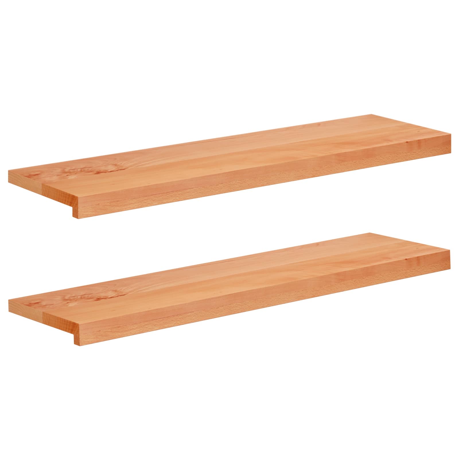 Trapmatten 2 st Lak 100 x 25 x 2 cm Massief beukenhout image 1