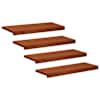 vidaXL Trepiastmed 4 tk 70 x 25 x 2 cm Pruun Tugev lepppuu
