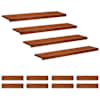 vidaXL Trepiastmed 12 tk 120 x 30 x 2 cm Pruun Tugev lepppuu