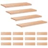 vidaXL Trepiastmed 16 tk 90 x 25 x 2 cm Naturaalne Tugev lepppuu