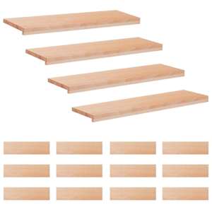 vidaXL Trepiastmed 16 tk 90 x 25 x 2 cm Naturaalne Tugev lepppuu