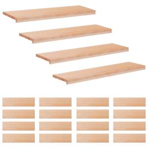 vidaXL Trepiastmed 20 tk 90 x 25 x 2 cm Naturaalne Tugev lepppuu