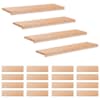 vidaXL Trepiastmed 20 tk 90 x 30 x 2 cm Naturaalne Tugev lepppuu