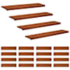 vidaXL Trepiastmed 20 tk 110 x 30 x 2 cm Pruun Tugev lepppuu