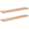 vidaXL Aknaalused 2 tk Naturaalne 90 x 15 x 2 cm Tugev lepppuu