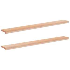 vidaXL Aknaalused 2 tk Naturaalne 140 x 15 x 2 cm Tugev lepppuu
