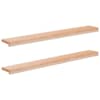 vidaXL Aknaalused 2 tk Naturaalne 120 x 20 x 2 cm Tugev lepppuu