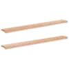 vidaXL Aknaalused 2 tk Naturaalne 140 x 20 x 2 cm Tugev lepppuu