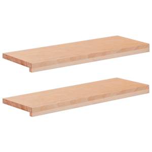 vidaXL Aknaalused 2 tk Naturaalne 70 x 25 x 2 cm Tugev lepppuu