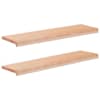 vidaXL Aknaalused 2 tk Naturaalne 90 x 25 x 2 cm Tugev lepppuu