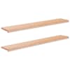 vidaXL Aknaalused 2 tk Naturaalne 140 x 25 x 2 cm Tugev lepppuu