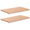 vidaXL Aknaalused 2 tk Naturaalne 70 x 40 x 2 cm Tugev lepppuu