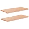 vidaXL Aknaalused 2 tk Naturaalne 100 x 40 x 2 cm Tugev lepppuu