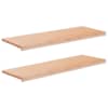 vidaXL Aknaalused 2 tk Naturaalne 120 x 40 x 2 cm Tugev lepppuu