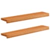 vidaXL Aknaalused 2 tk Helepruun 80x 15 x 2 cm Tugev lepppuu