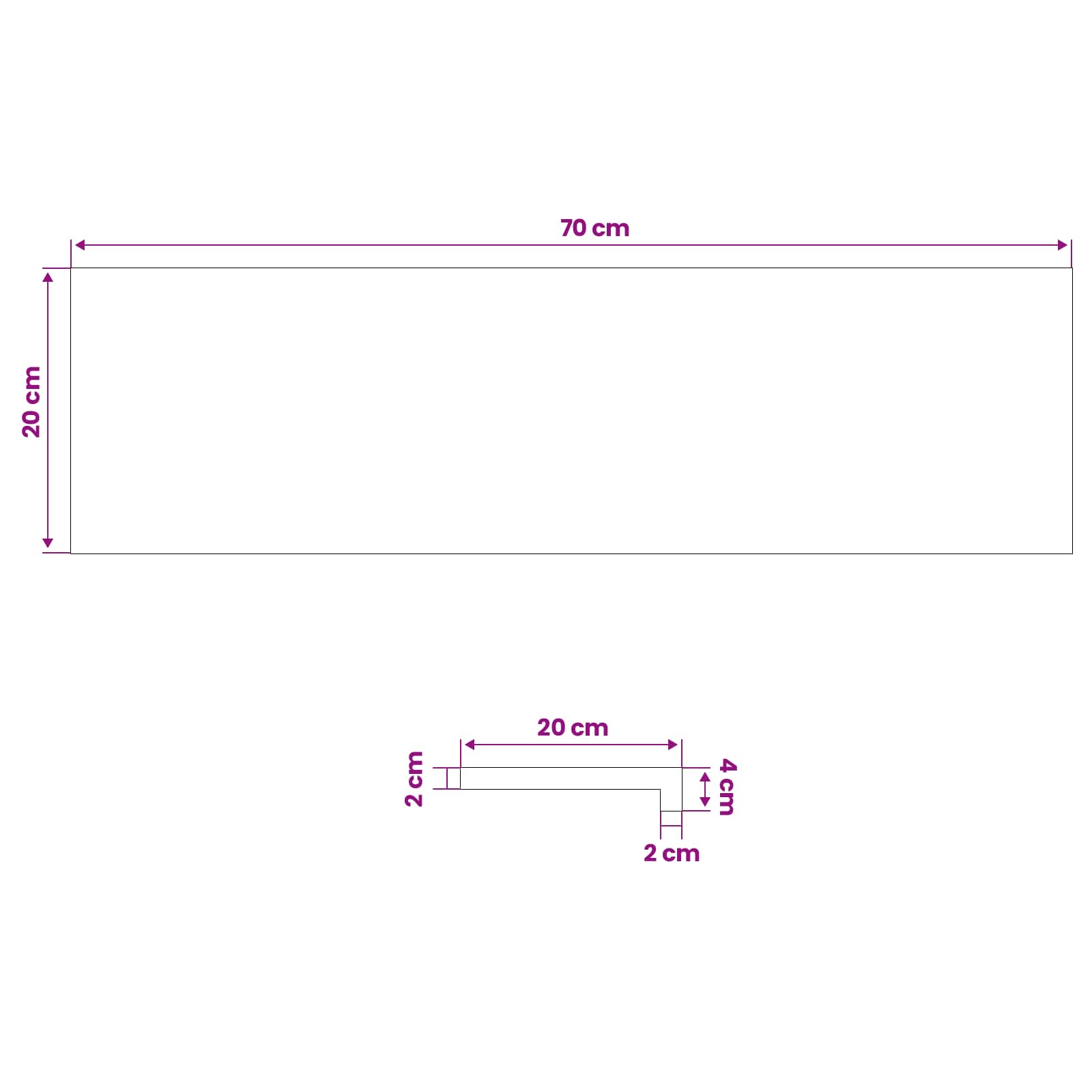 vidaXL Fensterbänke 2 stk. Hellbraun 70 x 20 x 2 cm Massivholz Buche – Bild 9