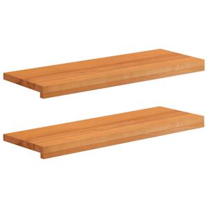 vidaXL Aknaalused 2 tk Helepruun 80x 25 x 2 cm Tugev lepppuu
