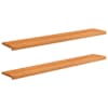 vidaXL Aknaalused 2 tk Helepruun 140 x 30 x 2 cm Tugev lepppuu