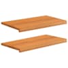 vidaXL Aknaalused 2 tk Helepruun 80x 40 x 2 cm Tugev lepppuu