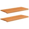 vidaXL Aknaalused 2 tk Helepruun 90 x 40 x 2 cm Tugev lepppuu