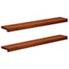 vidaXL Aknaalused 2 tk Pruun 90 x 15 x 2 cm Tugev lepppuu
