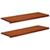 vidaXL Aknaalused 2 tk Pruun 120 x 40 x 2 cm Tugev lepppuu