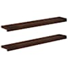vidaXL Aknaalused 2 tk Tume pruun 100 x 20 x 2 cm Tugev lepppuu