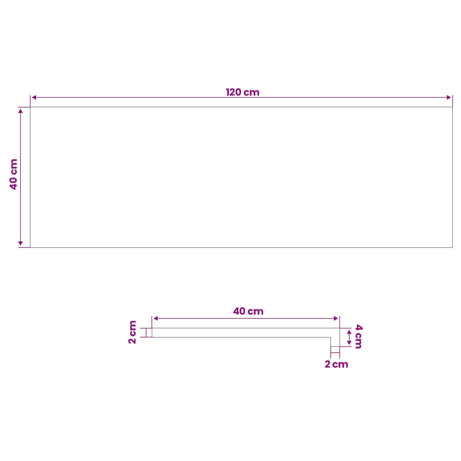 vidaXL Fensterbänke 2 stk. Dunkelbraun 120 x 40 x 2 cm – Bild 8