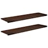 vidaXL Aknaalused 2 tk Tume pruun 140 x 40 x 2 cm Tugev lepppuu