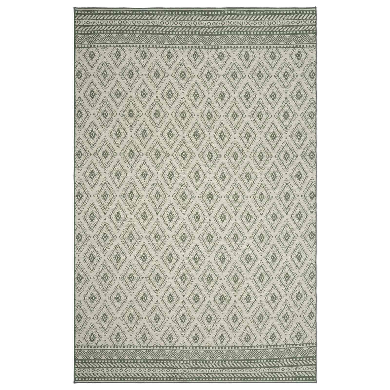 vidaXL - Gebied - Tapijt - Natuurlijk - en - Groen - 160 - x - 230 - cm - PET